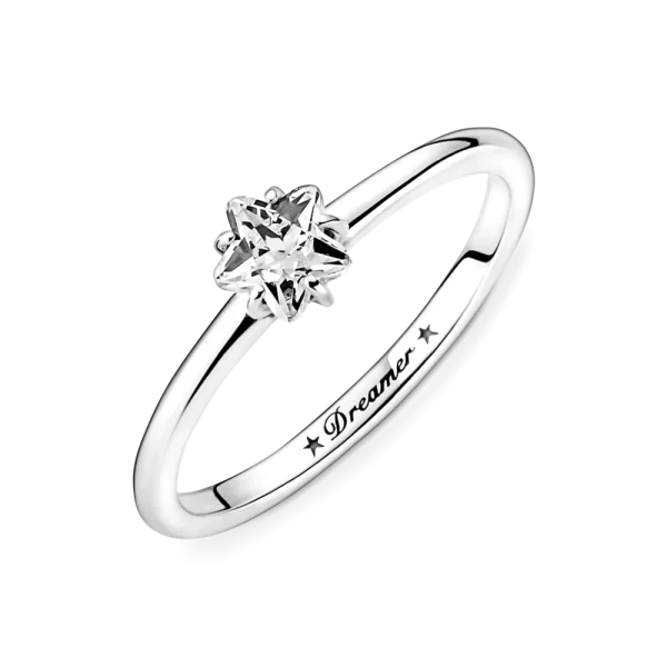 Nhẫn Bạc Pandora Đính Đá Hình Ngôi Sao